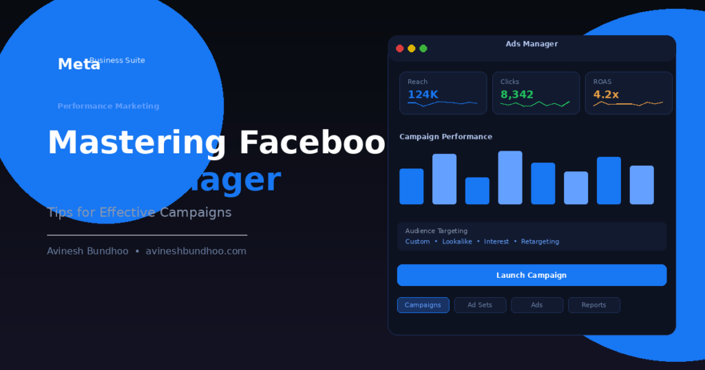 Mastering Facebook Ads Manager: Tips for Effective Campaigns