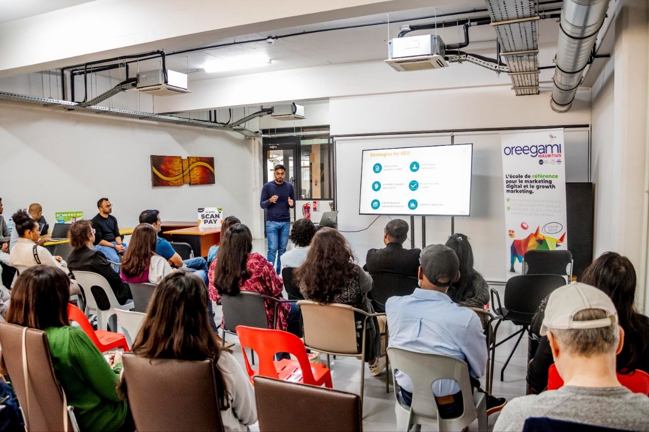 Oreegami Mauritius digital marketing workshop